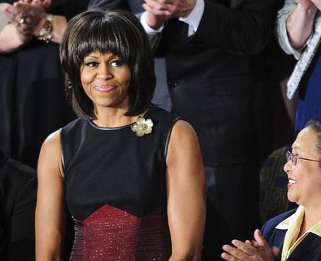 Michelle Obama repite modelo de vestido en discurso del Estado de la Unión
