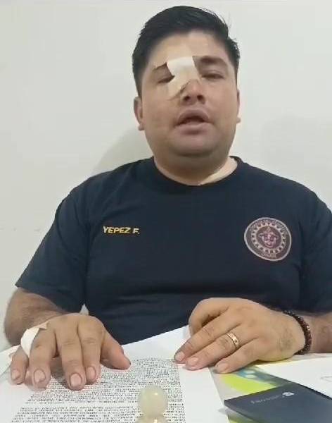 Imagen de sujeto que fue víctima de un ataque en Guayaquil.