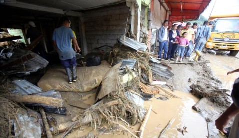 Parroquia Alluriquín resultó afectada por el desbordamiento del río Damas