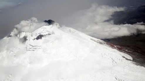 Ministerio Coordinador de Seguridad sobrevoló volcán Cotopaxi