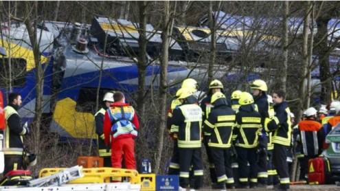 Accidente de trenes en Alemania