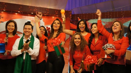 Televistazo y En Contacto mostraron su talento en los coros navideños