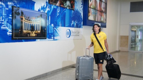 El equipo del Barcelona Sporting Club llegó a la ciudad de Guayaquil