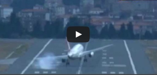 Asombroso video muestra avión intentando aterrizar pese al fuerte viento