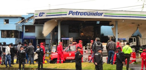 Explosión en gasolinera del sector de la Atahualpa en Quito