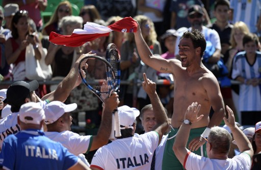 Italia elimina a la campeona Argentina de la Copa Davis 2017