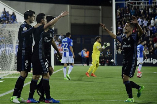 Real Madrid venció 4-2 al Leganés y sigue líder de la liga española