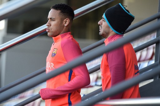 Neymar llega al Camp Nou con la camiseta del Chapecoense