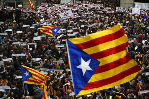 750.000 manifestantes piden la liberación de los independentistas catalanes