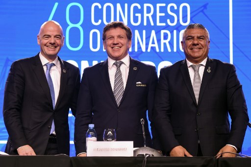 Conmebol apoya candidatura de EE.UU., México y Canadá para Mundial 2026