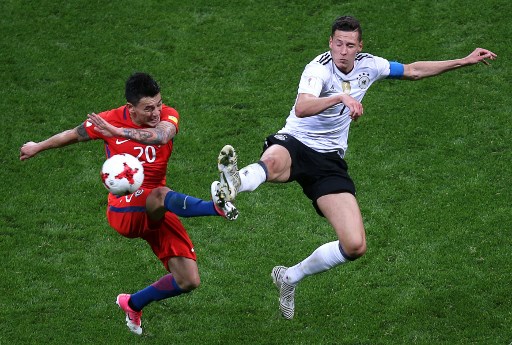 Chile empata 1-1 con Alemania y sigue primera del grupo B en la Confederaciones