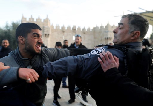 Enfrentamientos entre palestinos e israelitas por el reconocimiento de Jerusalén