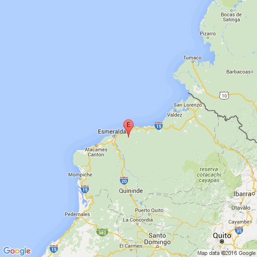Sismo de magnitud 3.8 se registra en la provincia de Esmeraldas