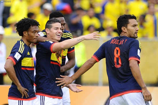 Colombia vence a Ecuador en el Atahualpa al término del primer tiempo