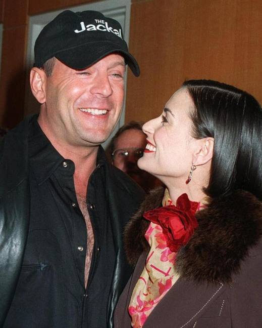 Imagen de archivo de Demi Moore y Bruce Willis, en la época en que compartían una relación.