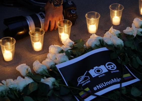 Cuerpos de periodistas serán sepultados el viernes en Quito