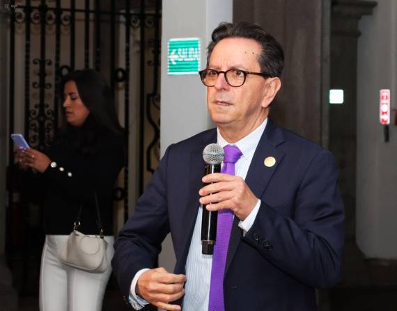 Foto de Roberto Izurieta como secretario general de Comunicación de la Presidencia, el 21 de abril del 2024.