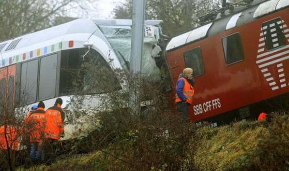Un accidente de tren en Suiza deja 30 heridos
