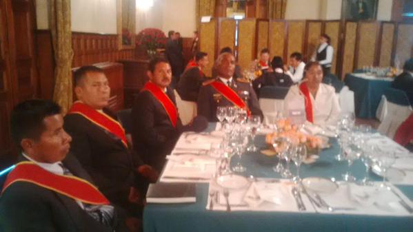 Presidente Correa almorzó con los héroes del Cenepa en Carondelet