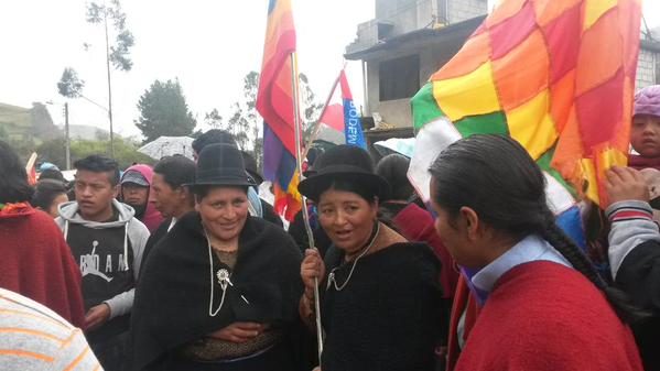 Caminata indígena arribará a Cuenca en su cuarto día de protesta