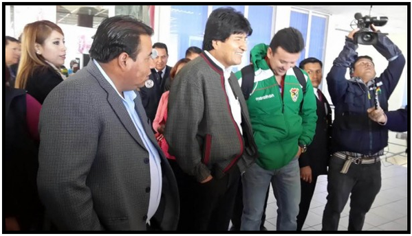 Presidente boliviano despide a su selección