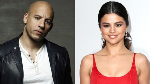 El actor Vin Diesel se presentó como cantante junto a Selena Gomez