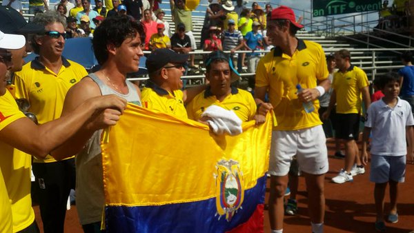 Ecuador visita a Brasil en siguiente fase de Copa Davis