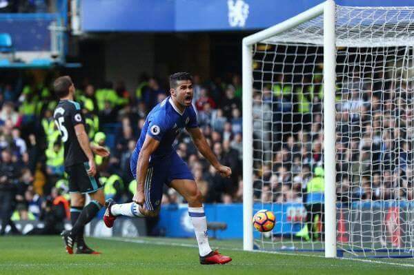 Diego Costa le da al Chelsea nuevamente el liderato