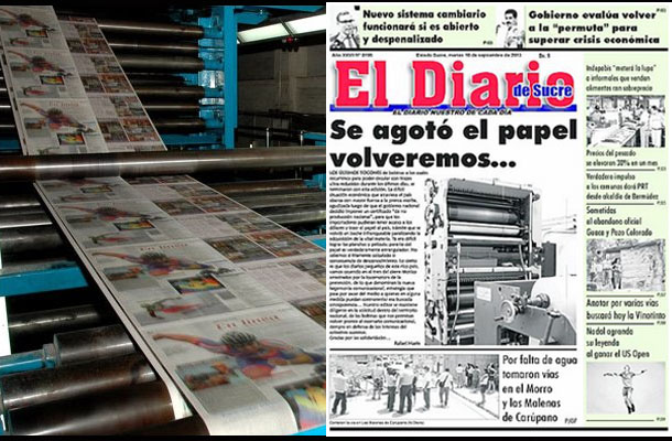 Venezuela: crisis de papel periódico provoca el cierre de cinco diarios
