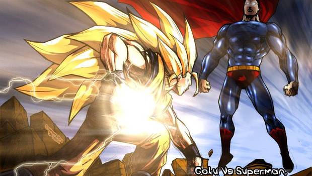 Gokú vs Superman, una épica batalla hecha en &#039;flipbook&#039;