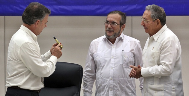 El acuerdo de Colombia con las FARC se firmará con un &quot;balígrafo&quot;