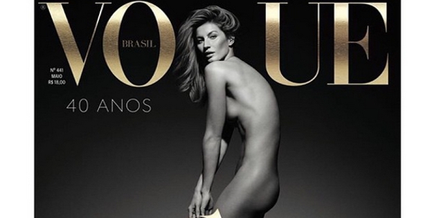 La &#039;top model&#039; Gisele Bündchen se desnuda para Vogue Brasil