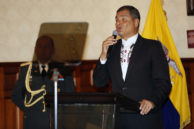 Presidente Correa reforma el decreto 16, a nueve días del paro nacional