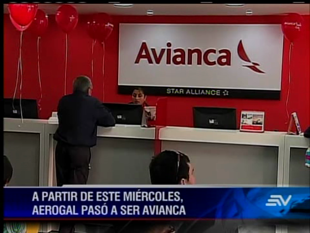 Desde hoy Aerogal cambia su nombre a Avianca en Ecuador