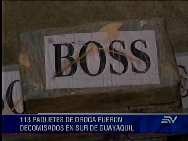 113 paquetes de droga fueron decomisados en el sur de Guayaquil