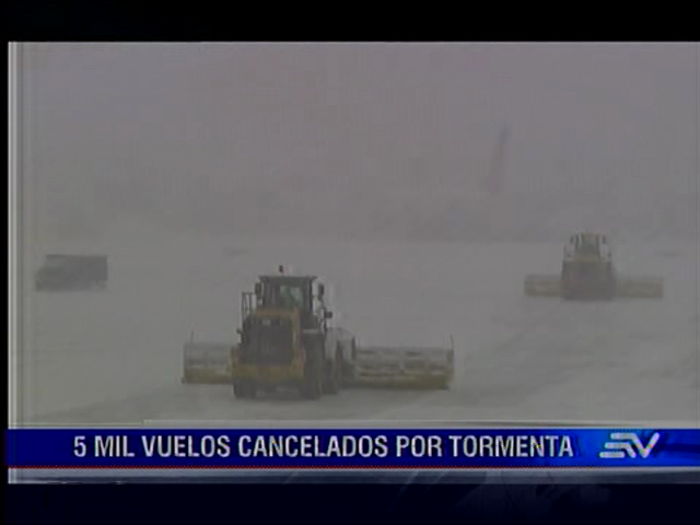 Se cancelan vuelos en EE.UU. debido a tormenta invernal