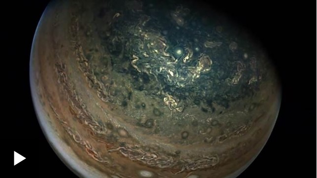 Impresionantes imágenes de Júpiter tomadas por Juno de la NASA