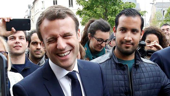 Detienen a guardaespaldas de Macron que golpeó a activista