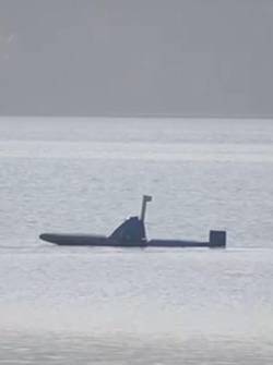 Fotograma del narcosubmarino que se estaba probando.