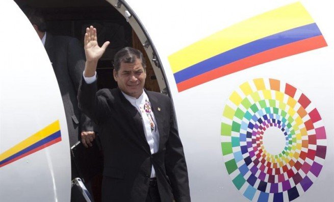 Correa inicia esta tarde una gira por Estados Unidos