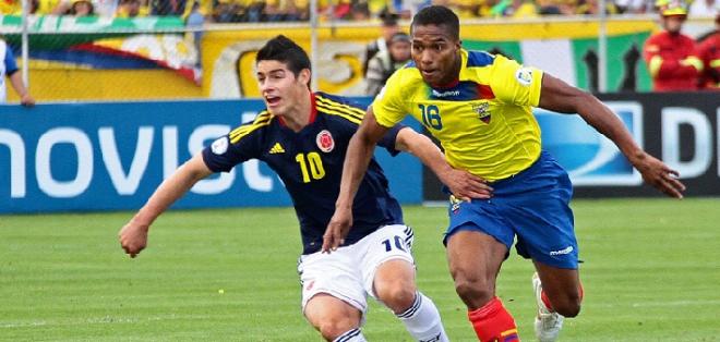 Técnicos confirman las alineaciones oficiales para Ecuador y Colombia