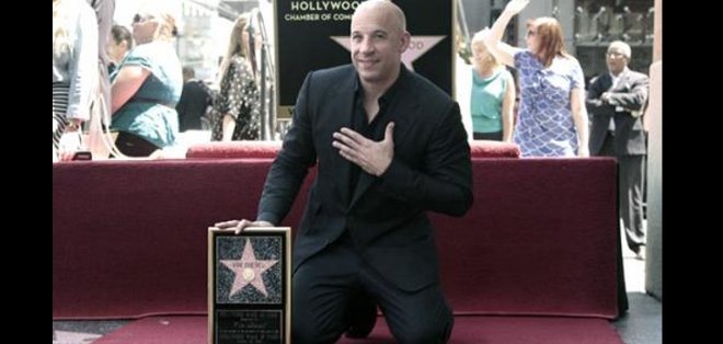 Vin Diesel ya tiene su estrella en el Paseo de la Fama