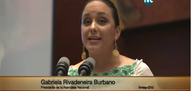 Gabriela Rivadeneira fue electa presidenta de la Asamblea Nacional