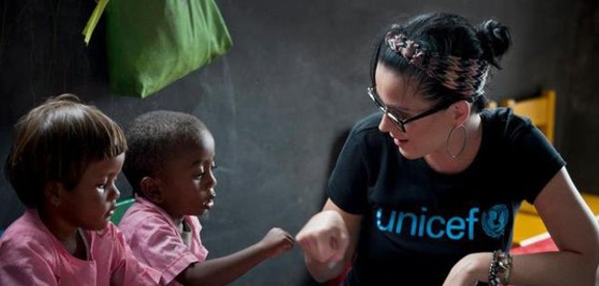 Katy Perry es la nueva embajadora de la Buena Voluntad de UNICEF