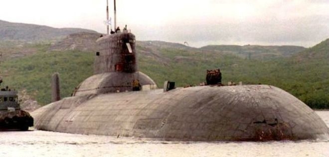 Registran incendio en submarino nuclear ruso