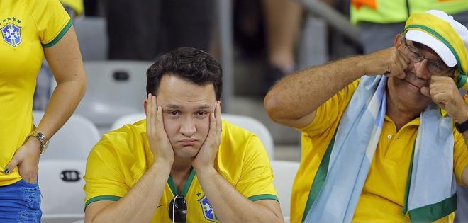 Llanto, rabia e insultos en Brasil ante la humillación de Alemania por 7-1