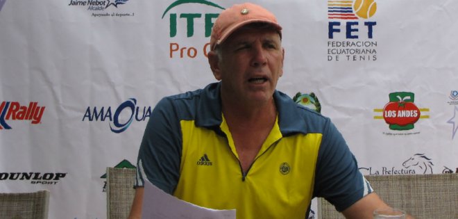 Andrés Gómez dio raquetazo inicial de Torneos Futuros