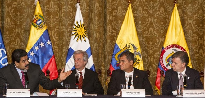 Maduro y Santos acuerdan restablecer diálogo y trabajar en normalización de la frontera