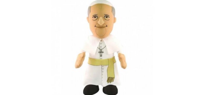 Venden muñeco de felpa del papa Francisco en EE.UU.