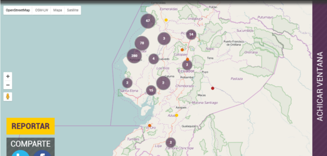 Ecuatorianos crean plataforma para hacer mapa de necesidades tras terremoto